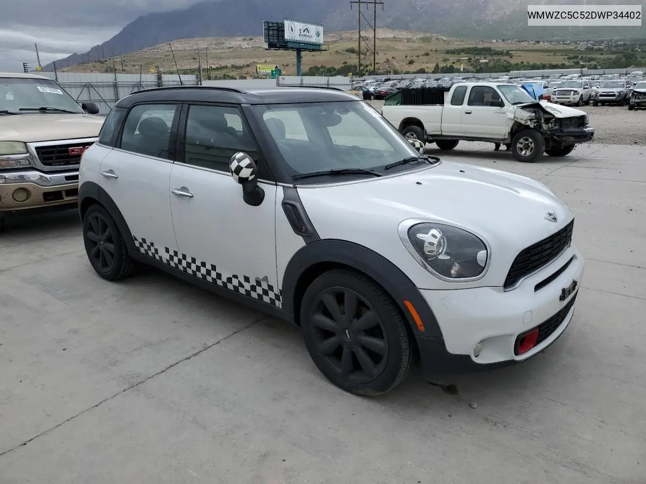 2013 Mini Cooper S Countryman VIN: WMWZC5C52DWP34402 Lot: 56743725