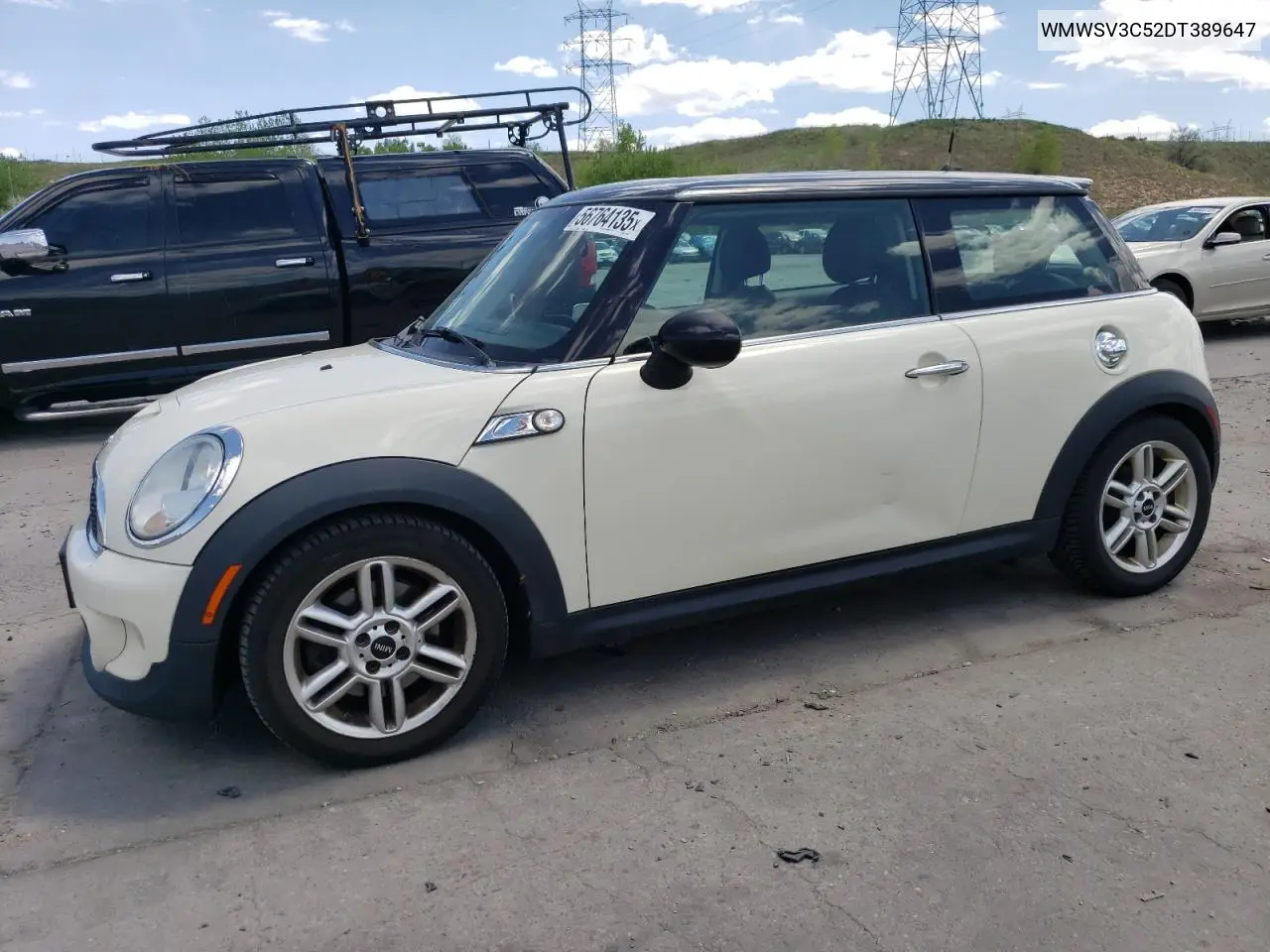 2013 Mini Cooper S VIN: WMWSV3C52DT389647 Lot: 56764135