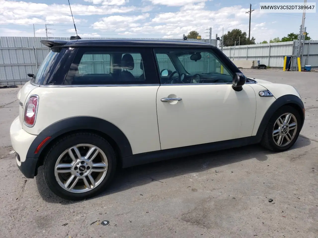2013 Mini Cooper S VIN: WMWSV3C52DT389647 Lot: 56764135