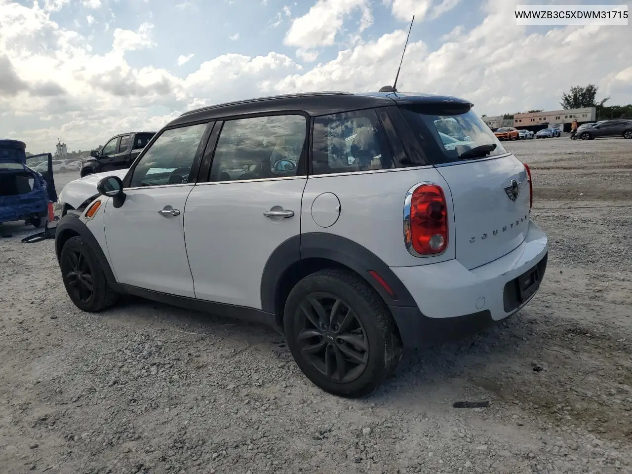 2013 Mini Cooper Countryman VIN: WMWZB3C5XDWM31715 Lot: 57028565