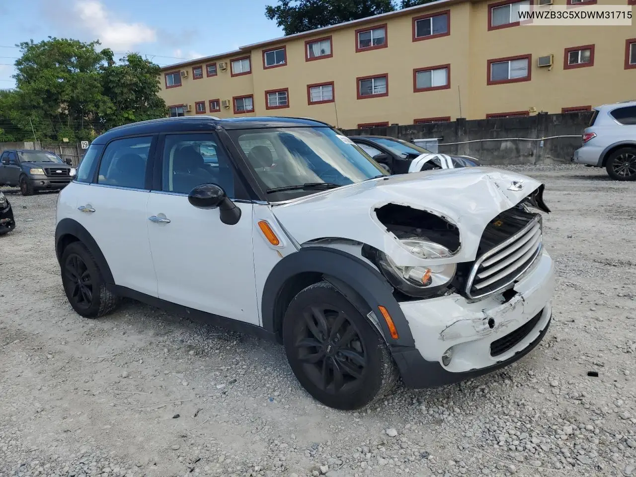 2013 Mini Cooper Countryman VIN: WMWZB3C5XDWM31715 Lot: 57028565