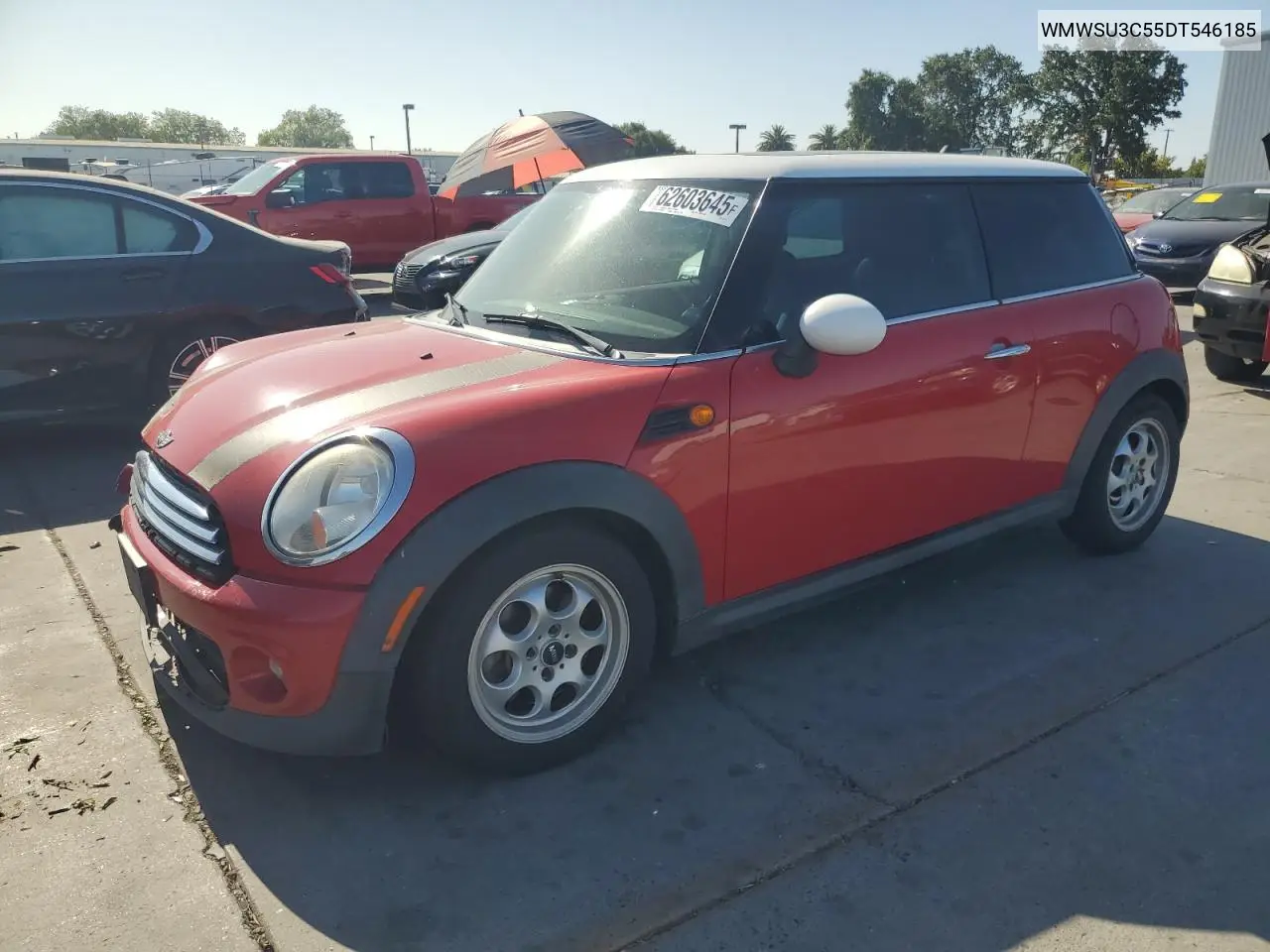 2013 Mini Cooper VIN: WMWSU3C55DT546185 Lot: 62603645