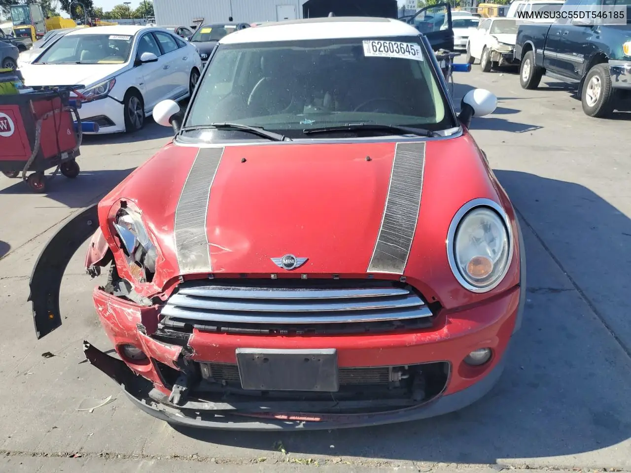 2013 Mini Cooper VIN: WMWSU3C55DT546185 Lot: 62603645