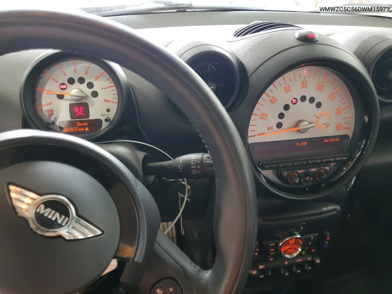 2013 Mini Cooper S Countryman VIN: WMWZC5C56DWM15973 Lot: 62698245