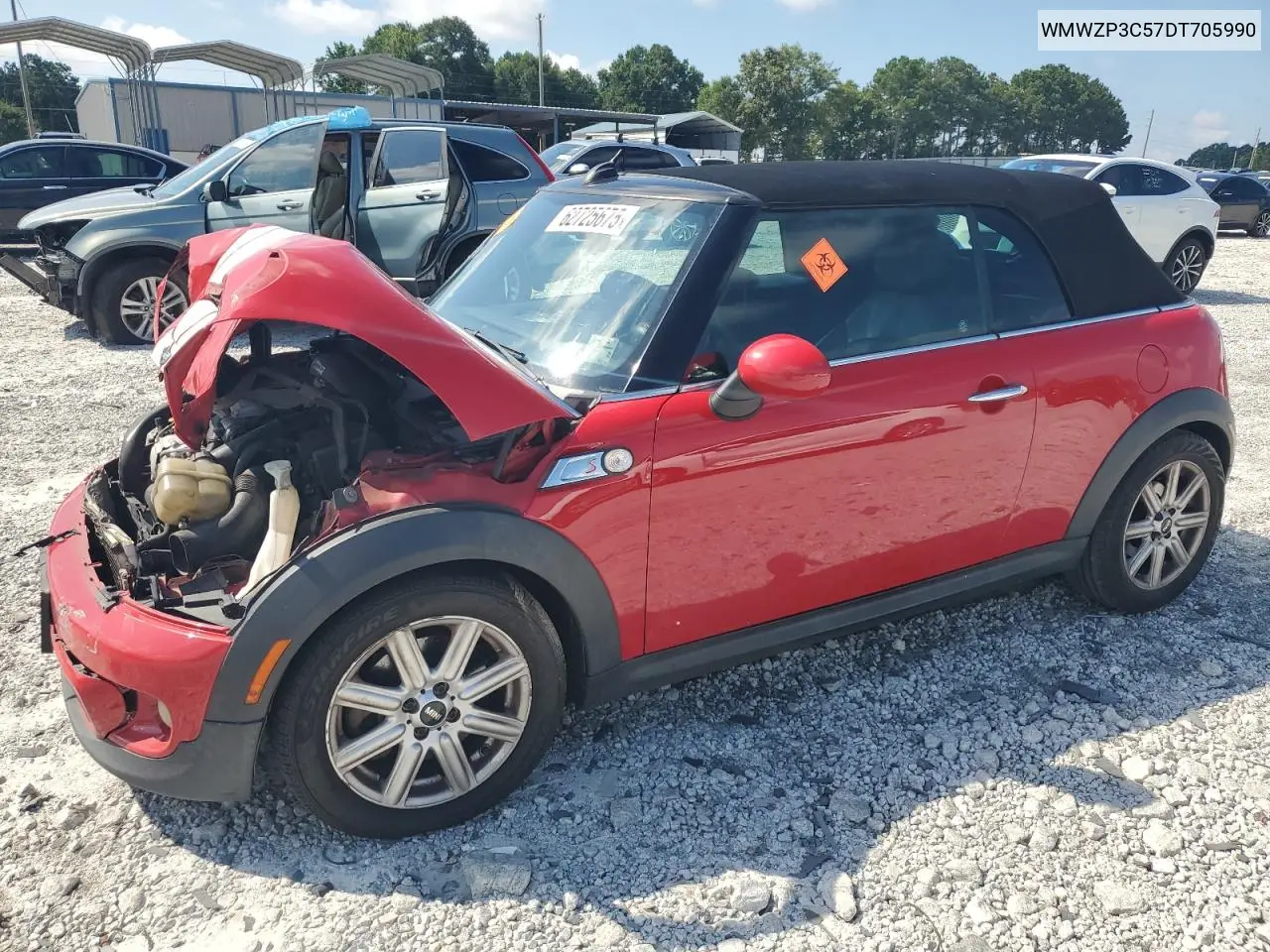 2013 Mini Cooper S VIN: WMWZP3C57DT705990 Lot: 62725675