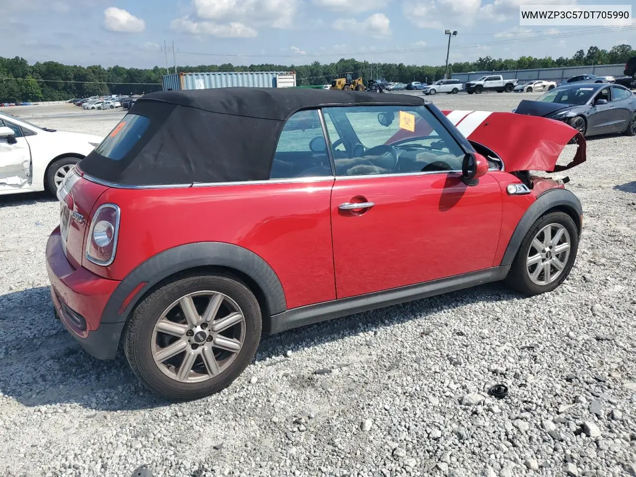 2013 Mini Cooper S VIN: WMWZP3C57DT705990 Lot: 62725675