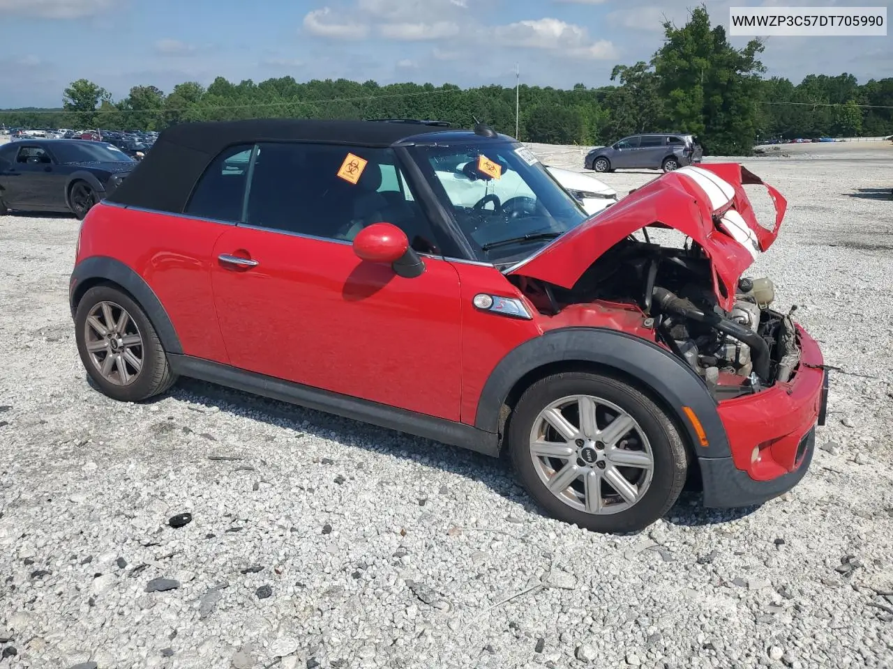 2013 Mini Cooper S VIN: WMWZP3C57DT705990 Lot: 62725675