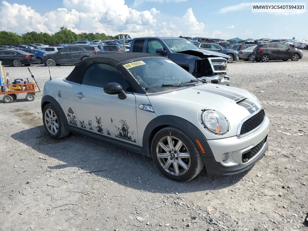 2013 Mini Cooper Roadster S VIN: WMWSY3C54DT594331 Lot: 62906305
