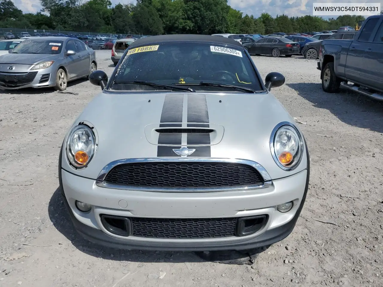 2013 Mini Cooper Roadster S VIN: WMWSY3C54DT594331 Lot: 62906305