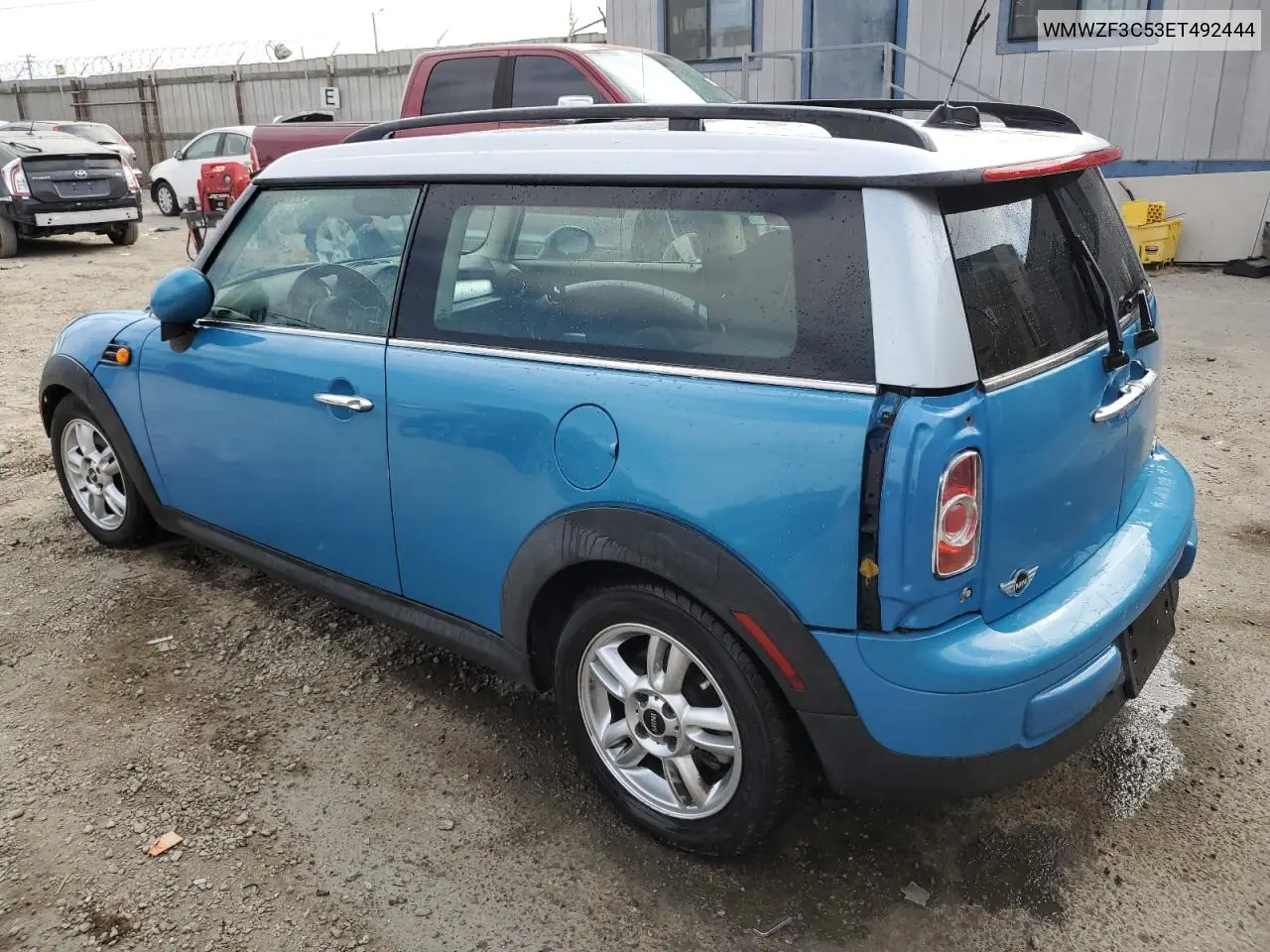 2014 Mini Cooper Clubman VIN: WMWZF3C53ET492444 Lot: 61926695