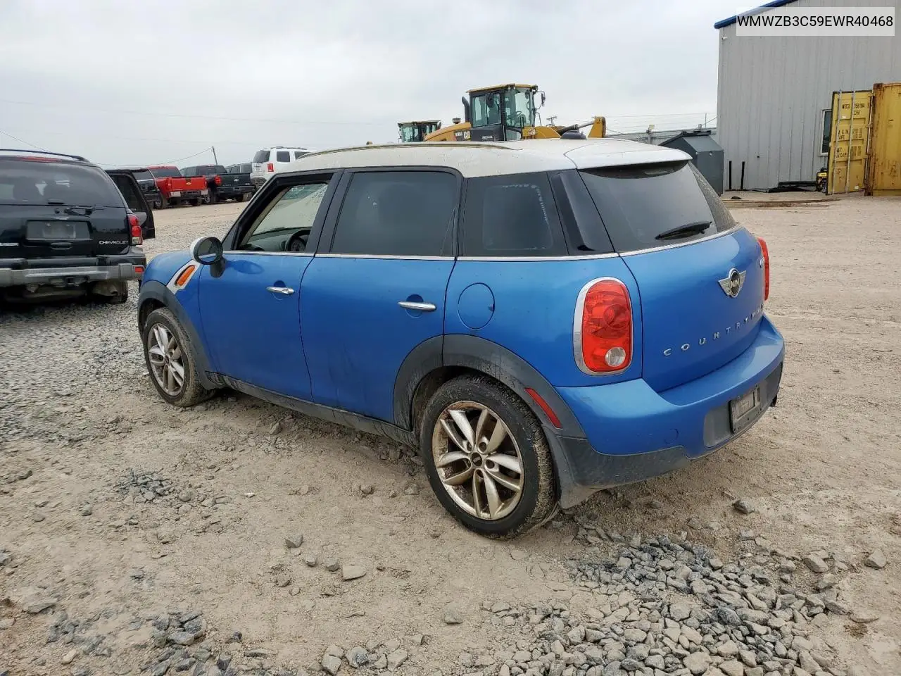 2014 Mini Cooper Countryman VIN: WMWZB3C59EWR40468 Lot: 62678655