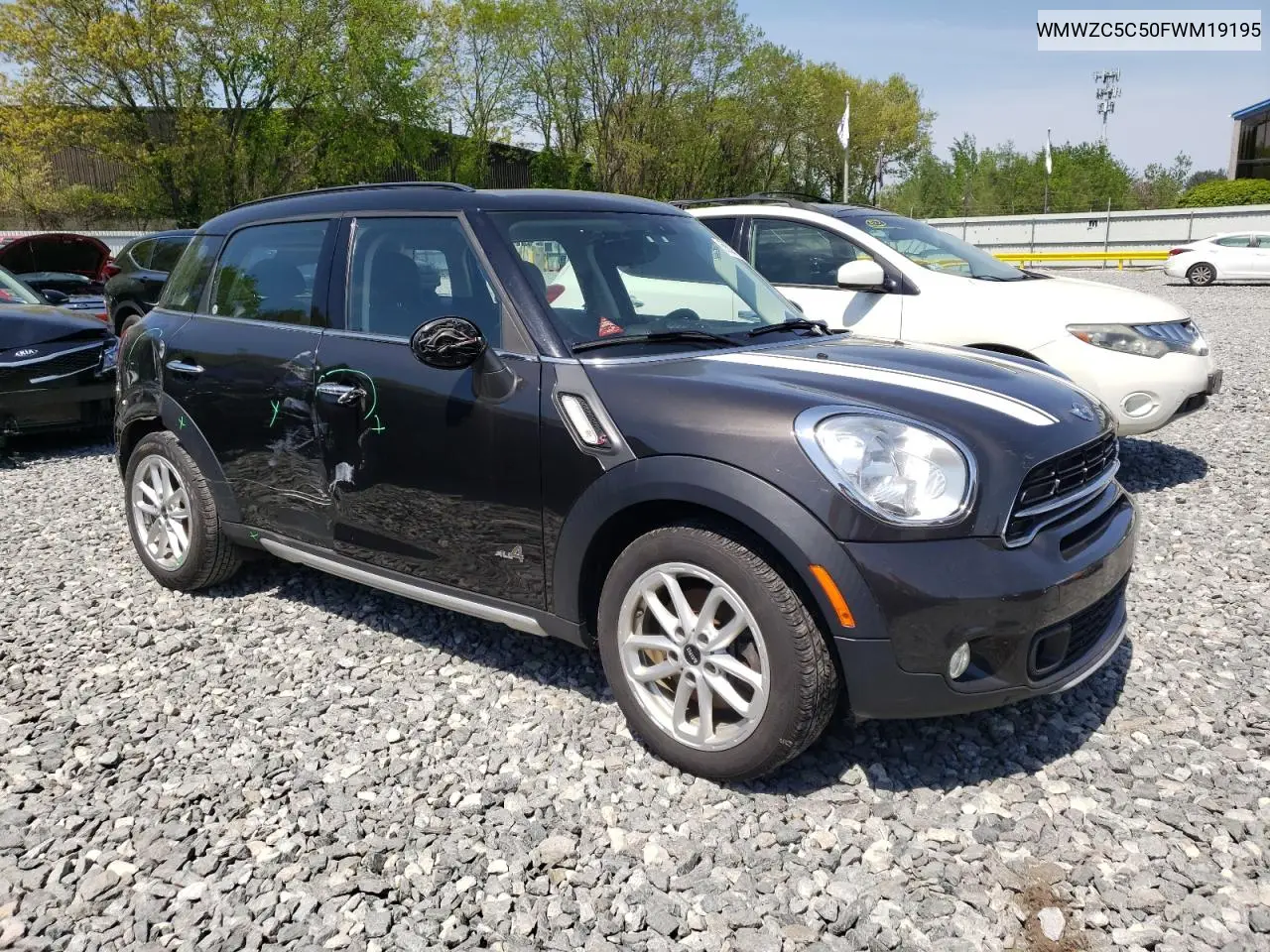 2015 Mini Cooper S Countryman VIN: WMWZC5C50FWM19195 Lot: 56298225