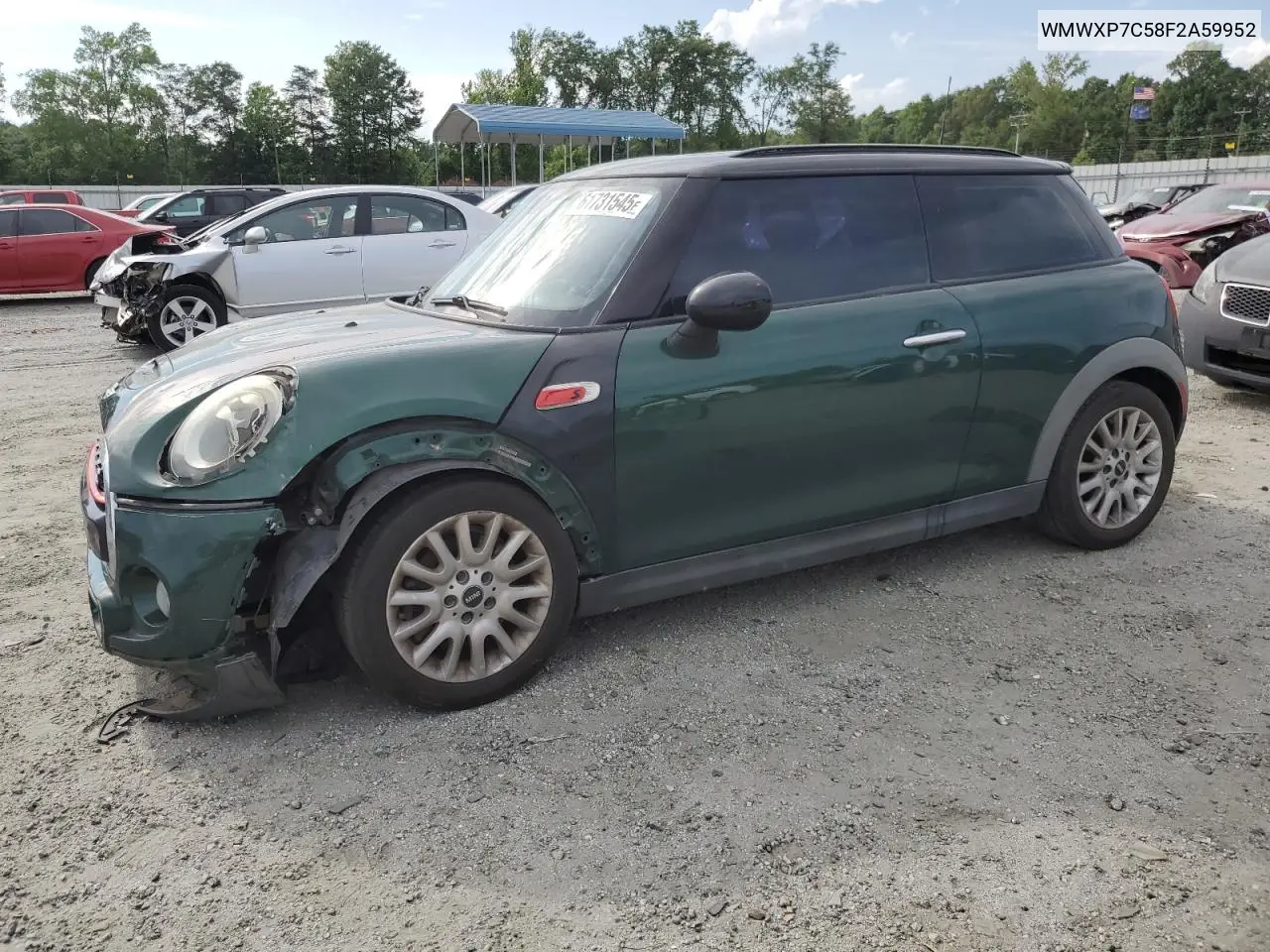 2015 Mini Cooper S VIN: WMWXP7C58F2A59952 Lot: 61731545