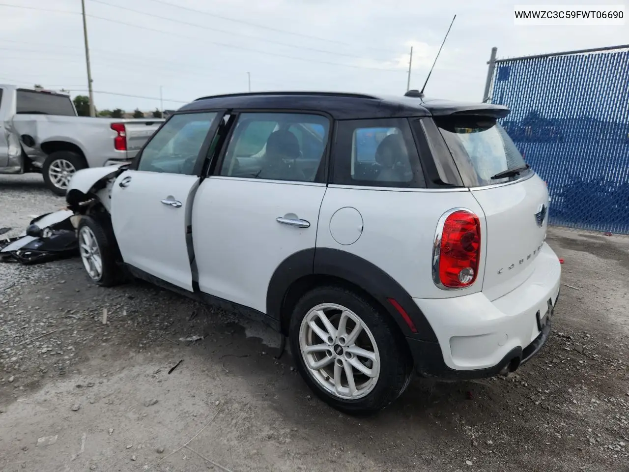 2015 Mini Cooper S Countryman VIN: WMWZC3C59FWT06690 Lot: 62098255