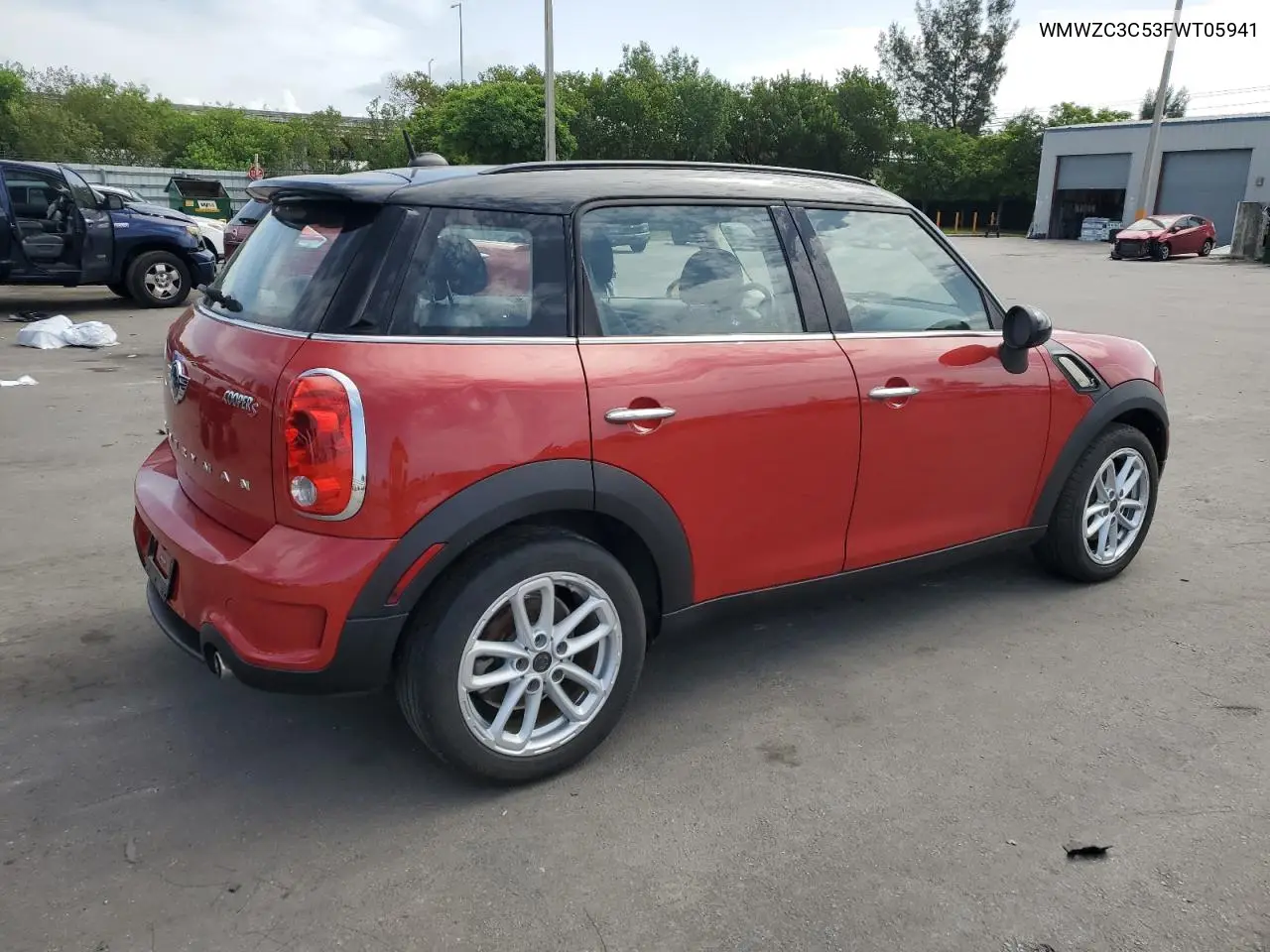 2015 Mini Cooper S Countryman VIN: WMWZC3C53FWT05941 Lot: 62641535