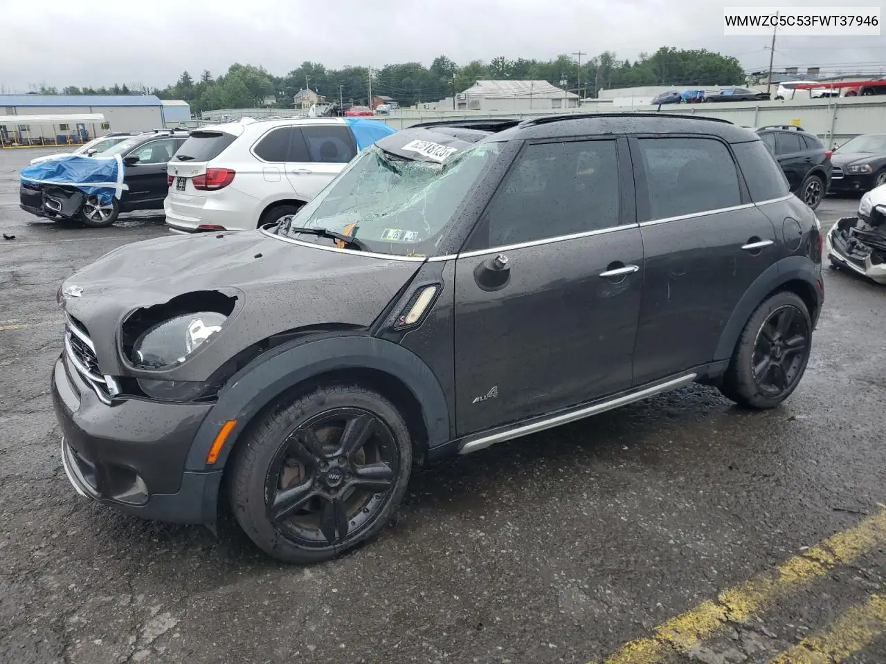 2015 Mini Cooper S Countryman VIN: WMWZC5C53FWT37946 Lot: 62818125