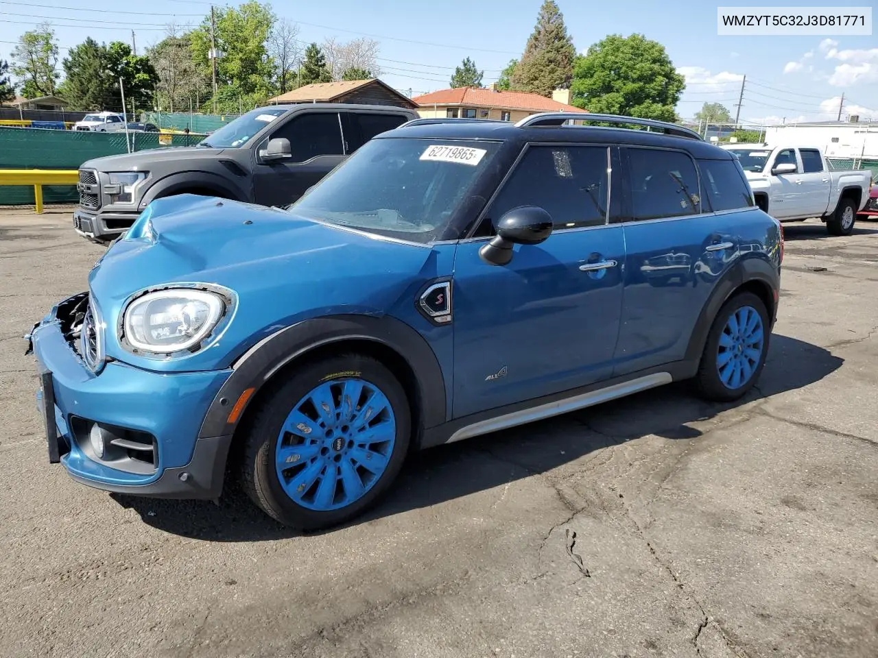 2018 Mini Cooper S Countryman All4 VIN: WMZYT5C32J3D81771 Lot: 62719865