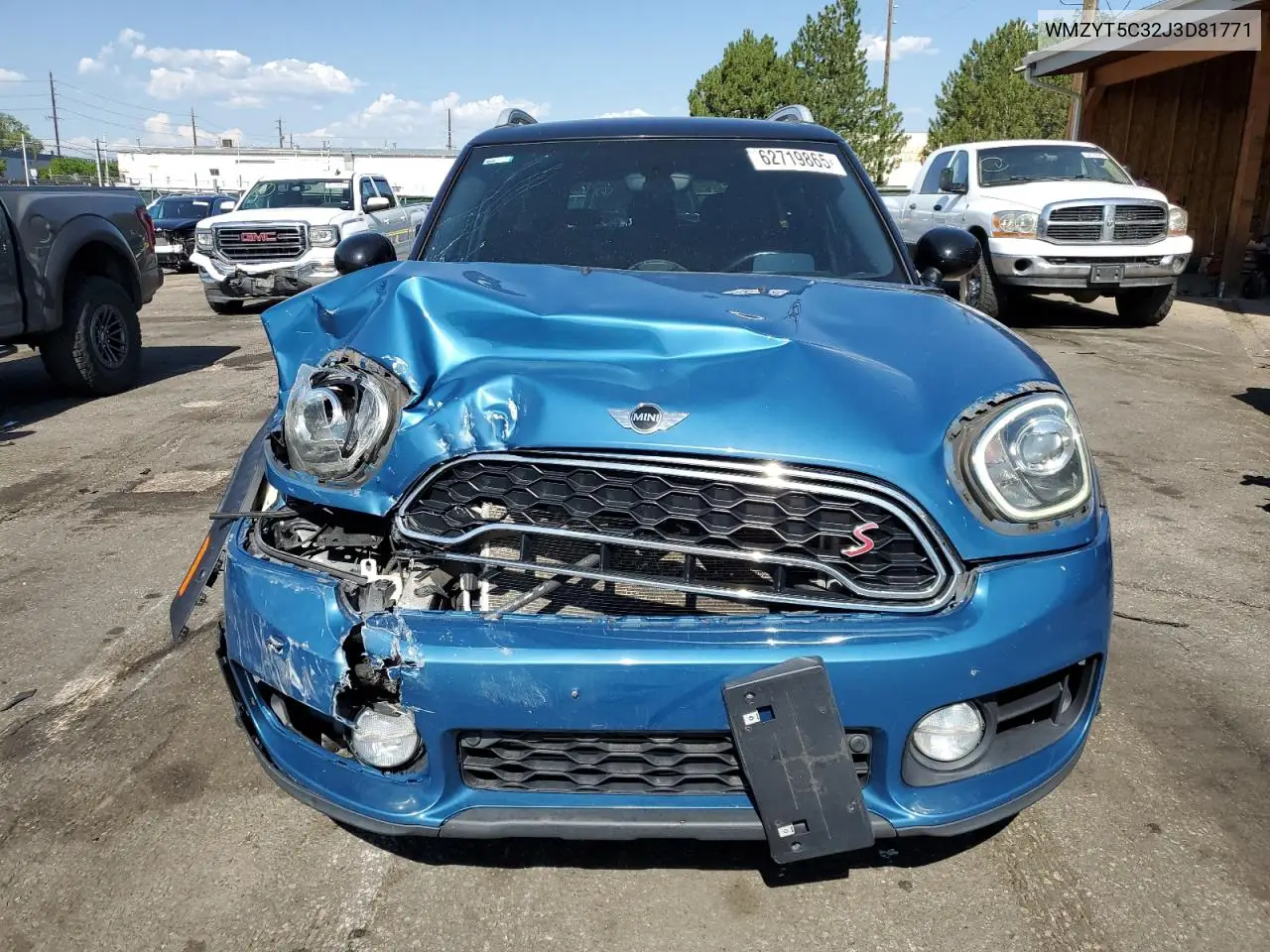 2018 Mini Cooper S Countryman All4 VIN: WMZYT5C32J3D81771 Lot: 62719865