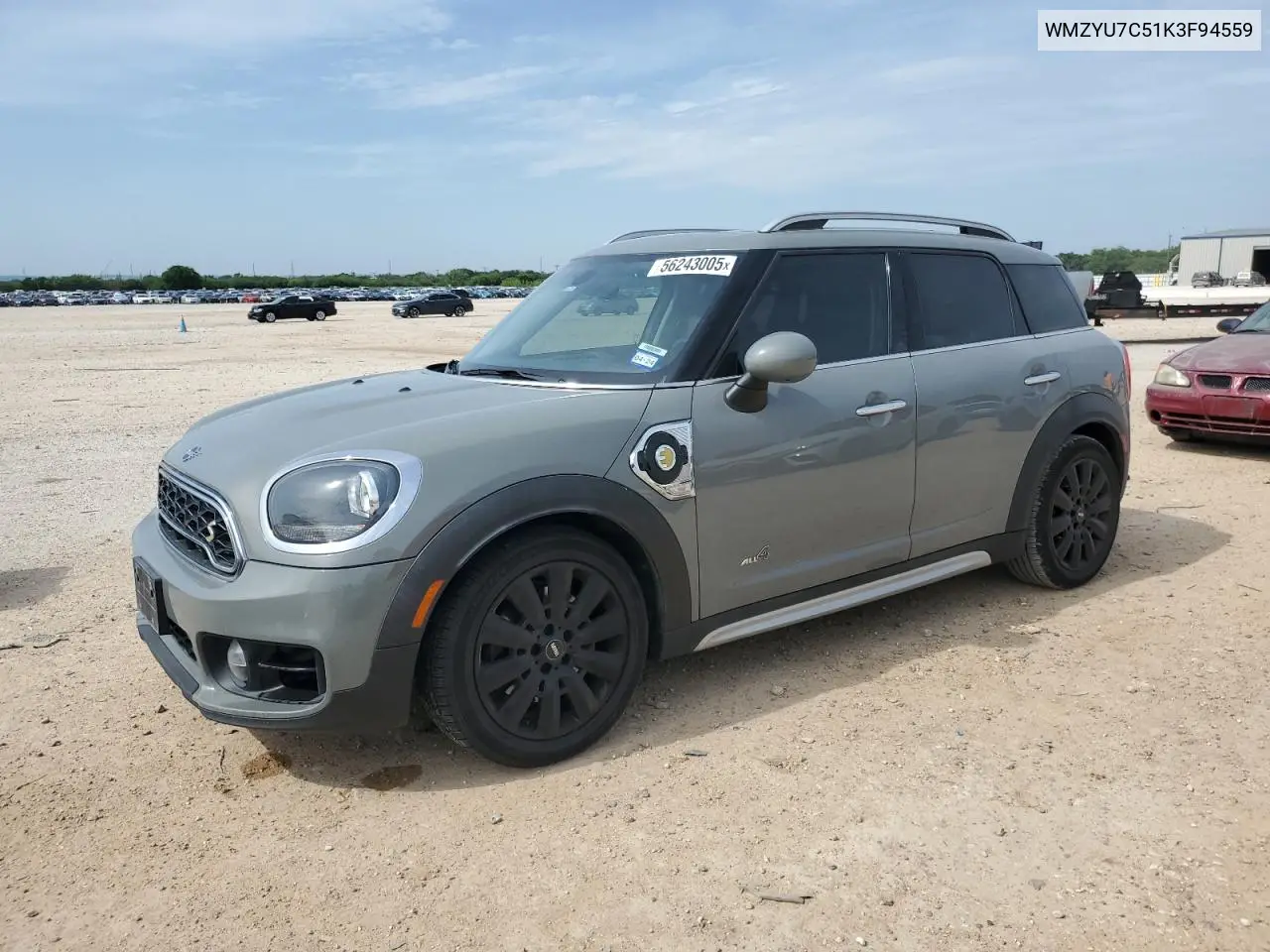 2019 Mini Cooper S E Countryman All4 VIN: WMZYU7C51K3F94559 Lot: 56243005