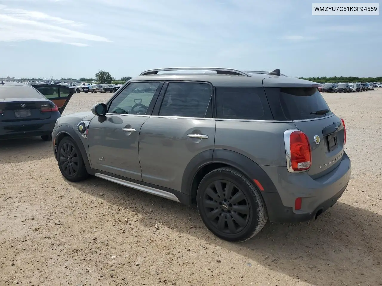 2019 Mini Cooper S E Countryman All4 VIN: WMZYU7C51K3F94559 Lot: 56243005