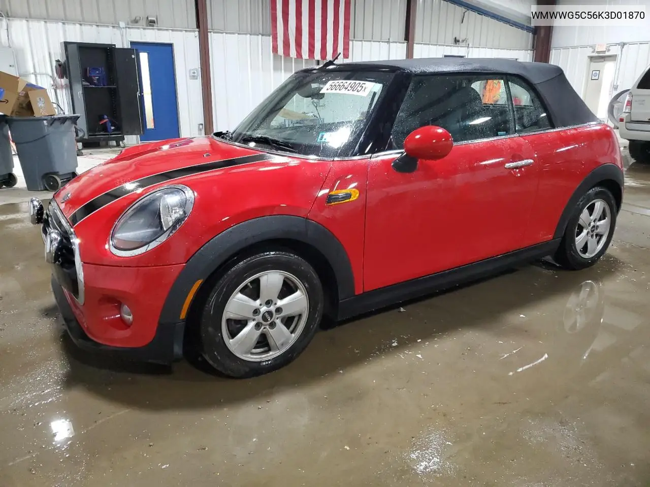 2019 Mini Cooper VIN: WMWWG5C56K3D01870 Lot: 56664905