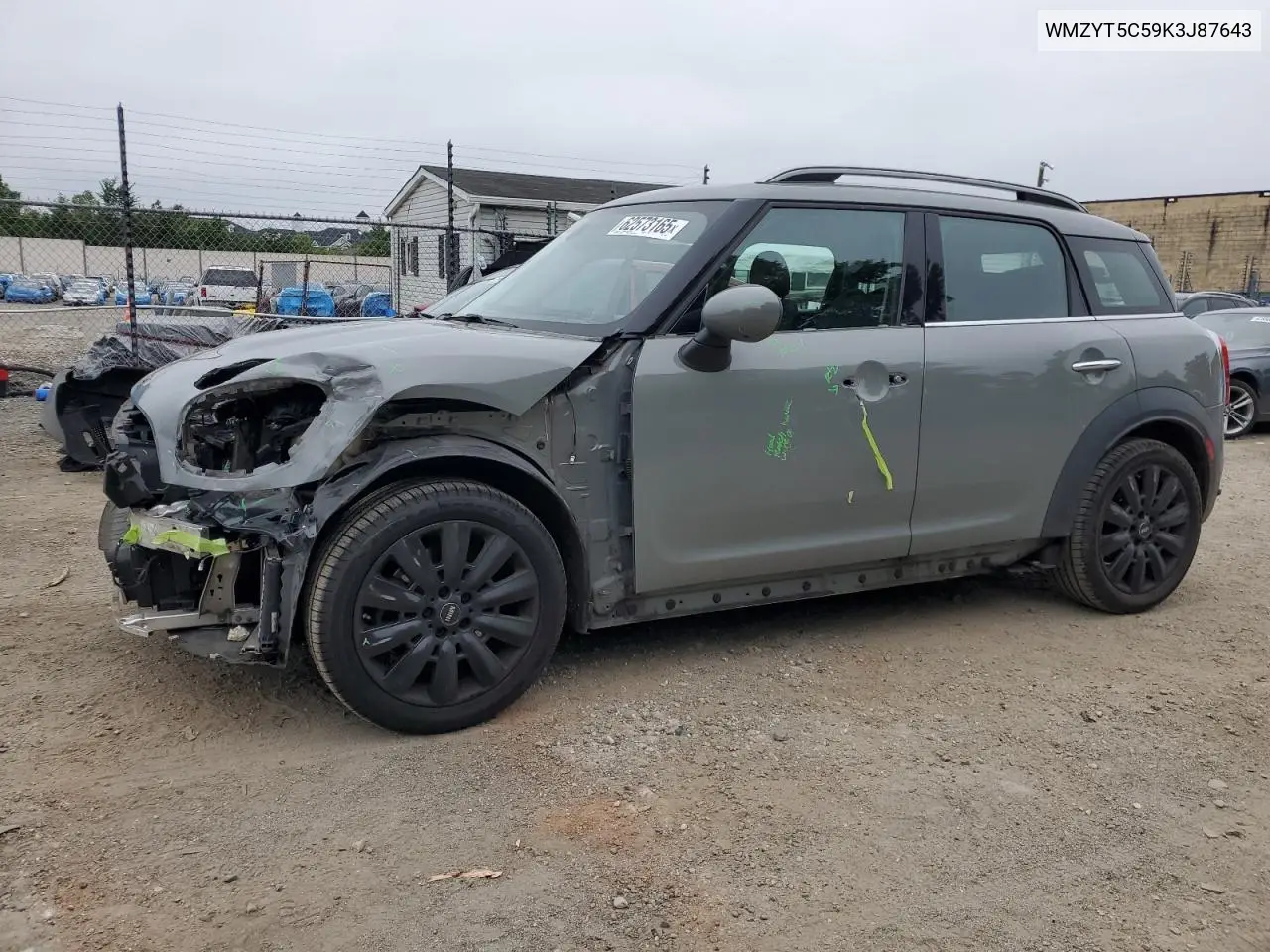 2019 Mini Cooper S Countryman All4 VIN: WMZYT5C59K3J87643 Lot: 62573165