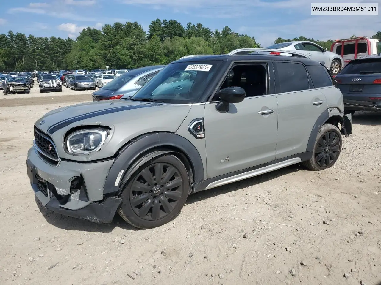 2021 Mini Cooper S Countryman All4 VIN: WMZ83BR04M3M51011 Lot: 62832985