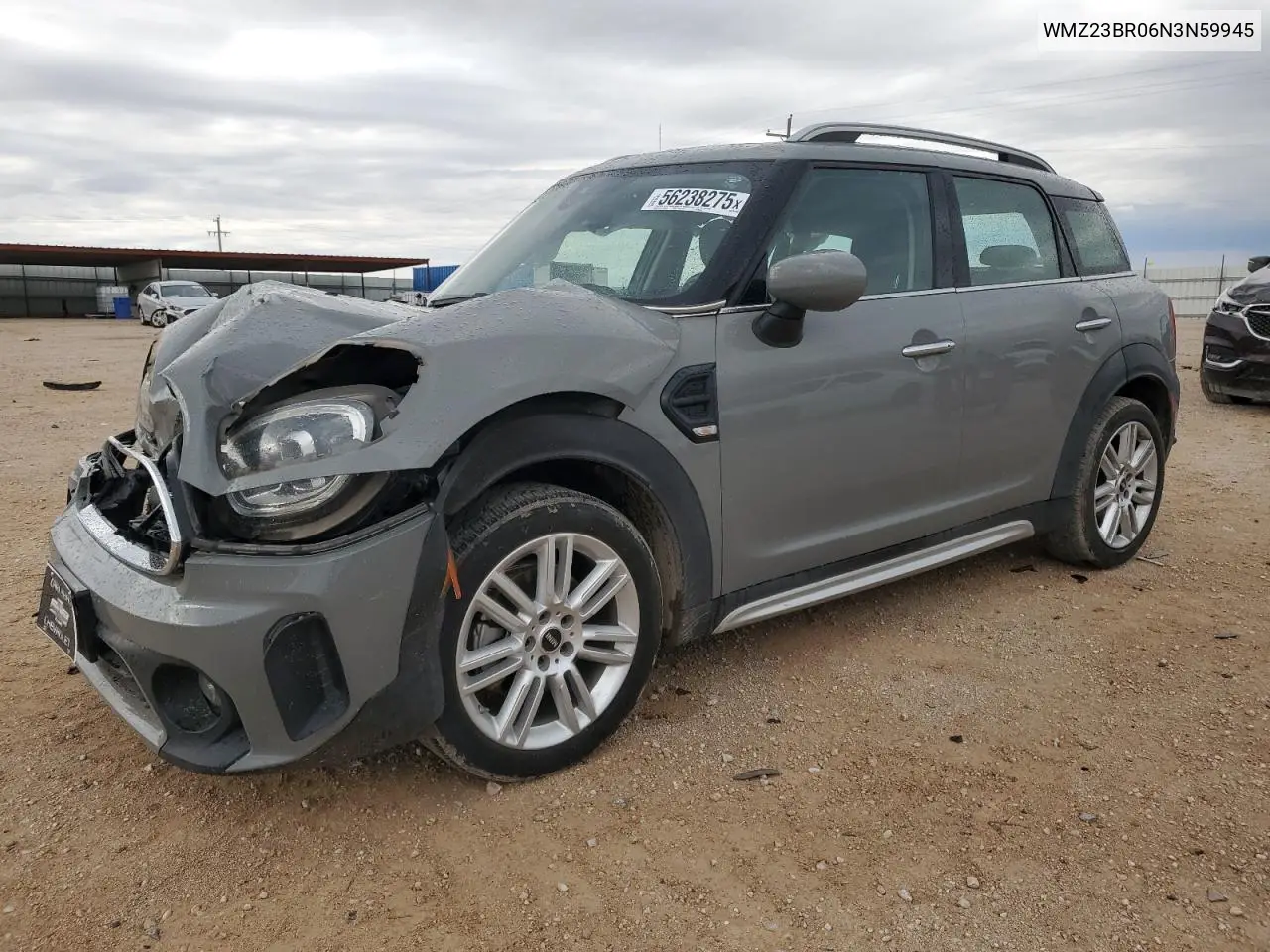 2022 Mini Cooper Countryman VIN: WMZ23BR06N3N59945 Lot: 56238275