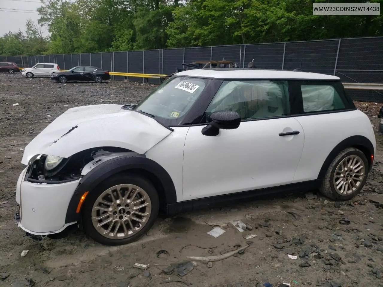 2025 Mini Cooper S VIN: WMW23GD09S2W14438 Lot: 56496435