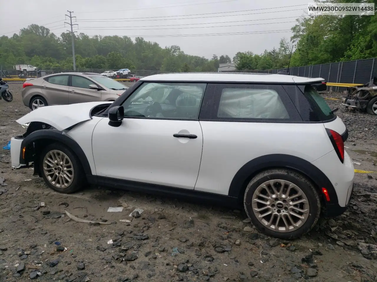 2025 Mini Cooper S VIN: WMW23GD09S2W14438 Lot: 56496435