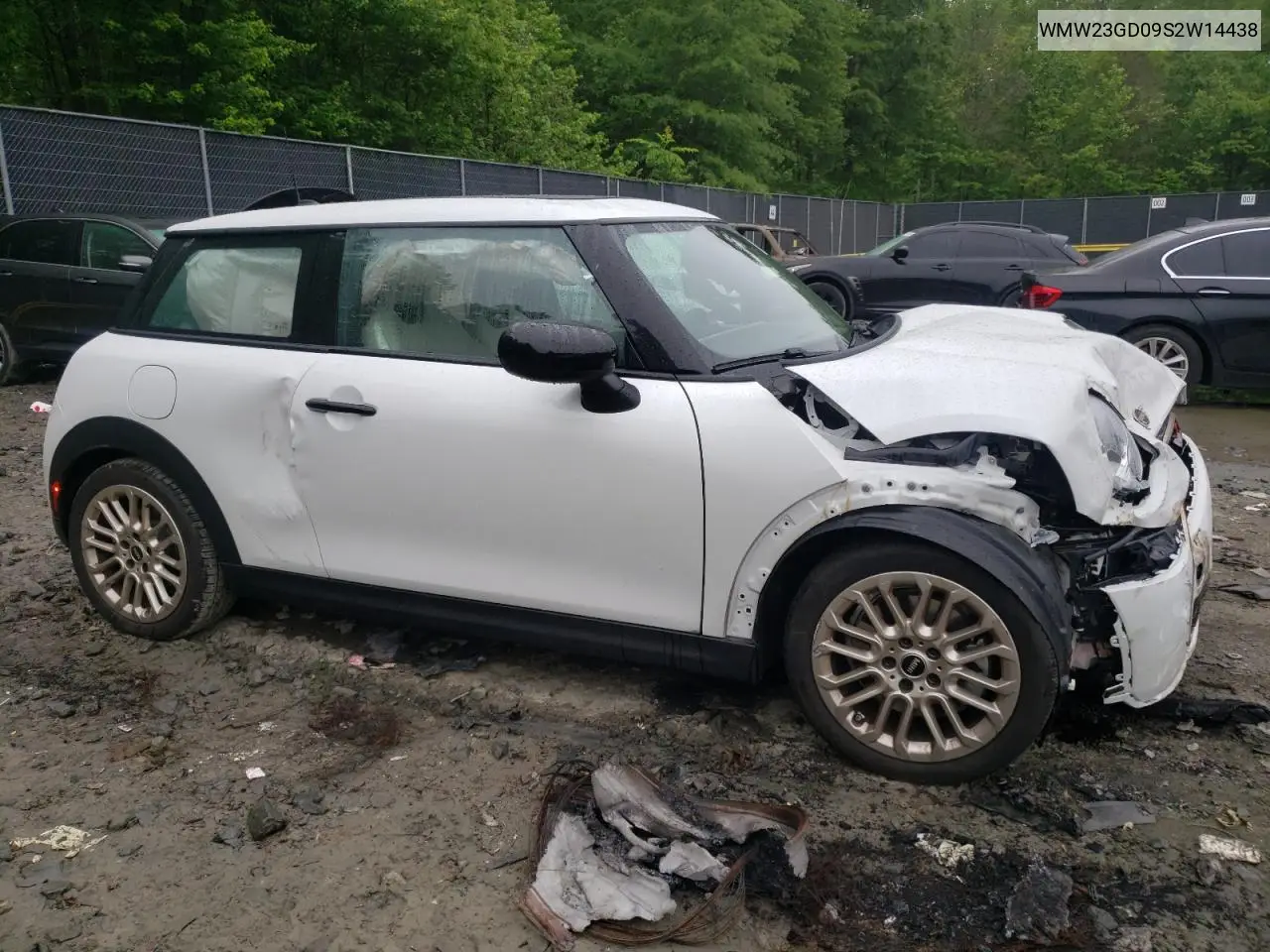 2025 Mini Cooper S VIN: WMW23GD09S2W14438 Lot: 56496435