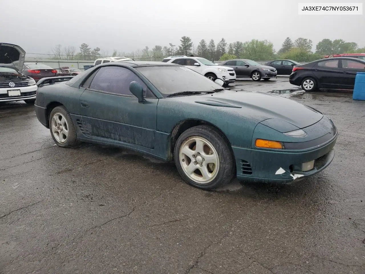 1992 Mitsubishi 3000 Gt Vr4 VIN: JA3XE74C7NY053671 Lot: 55681465