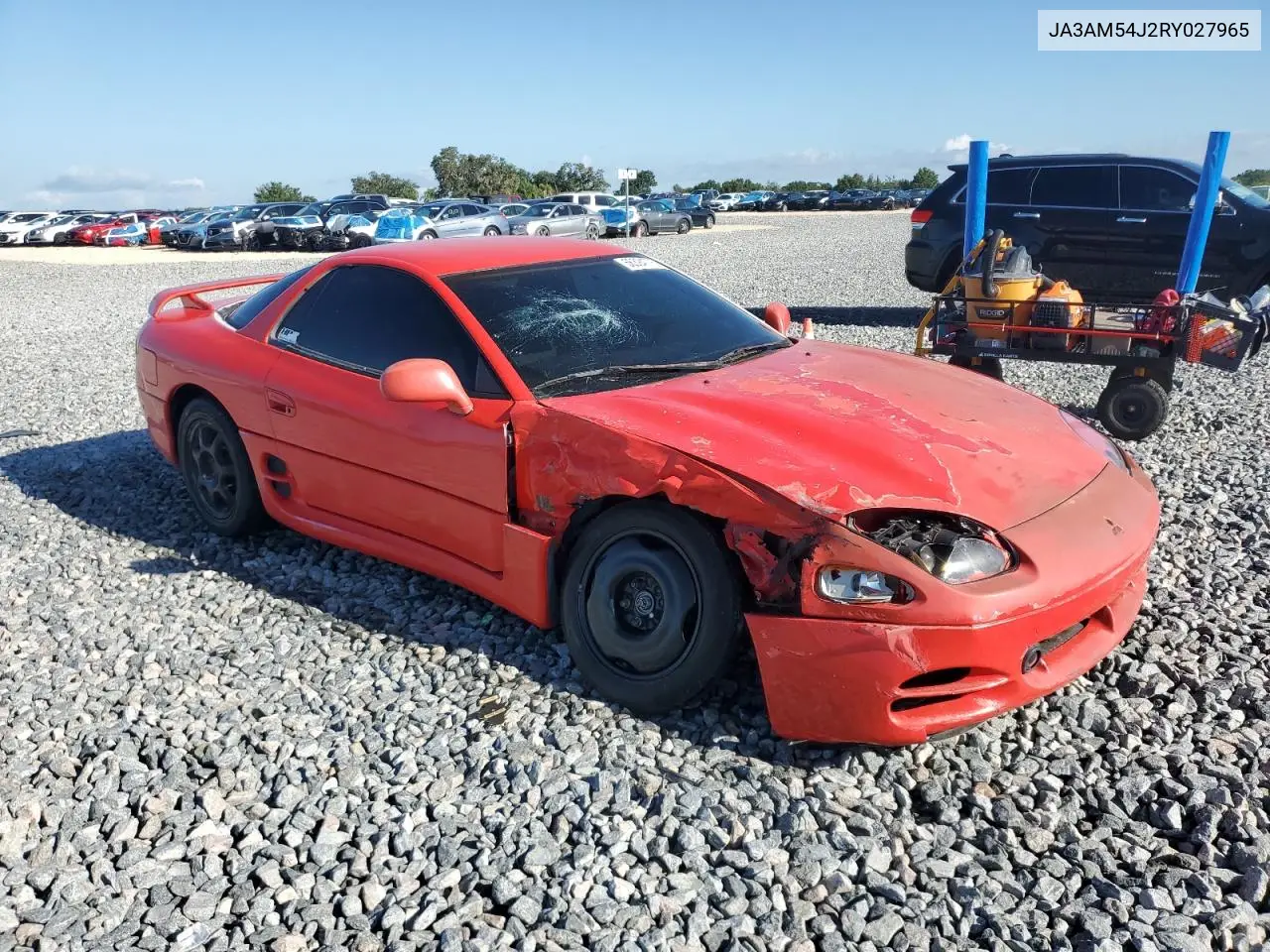 1994 Mitsubishi 3000 Gt VIN: JA3AM54J2RY027965 Lot: 56394775