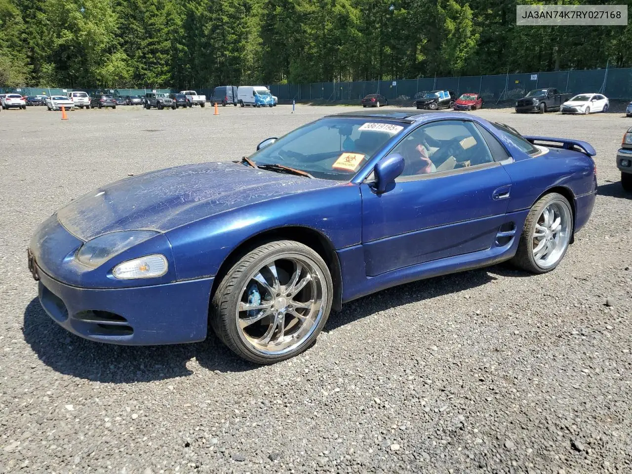 1994 Mitsubishi 3000 Gt Vr4 VIN: JA3AN74K7RY027168 Lot: 58619195