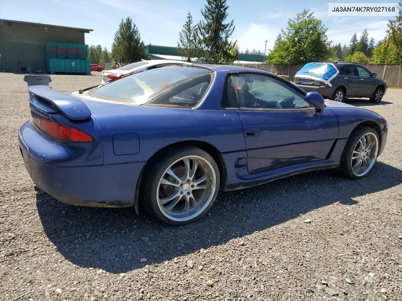 1994 Mitsubishi 3000 Gt Vr4 VIN: JA3AN74K7RY027168 Lot: 58619195