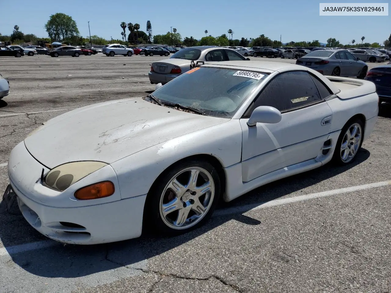1995 Mitsubishi 3000 Gt Spyder Vr4 VIN: JA3AW75K3SY829461 Lot: 58985795