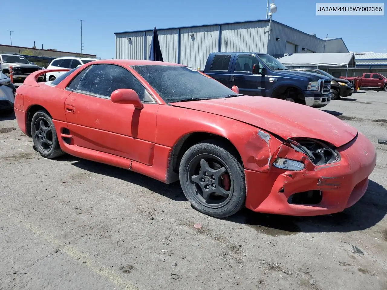 1998 Mitsubishi 3000 Gt VIN: JA3AM44H5WY002366 Lot: 55649735