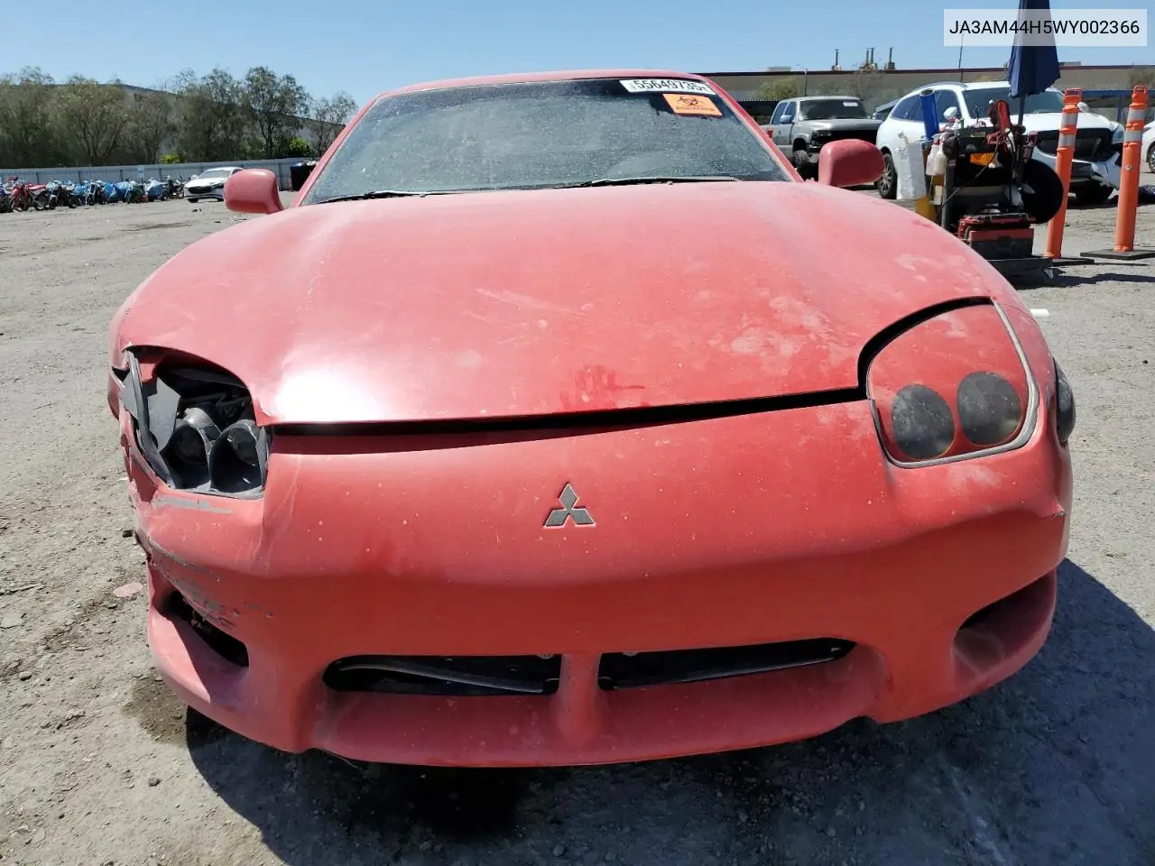 1998 Mitsubishi 3000 Gt VIN: JA3AM44H5WY002366 Lot: 55649735