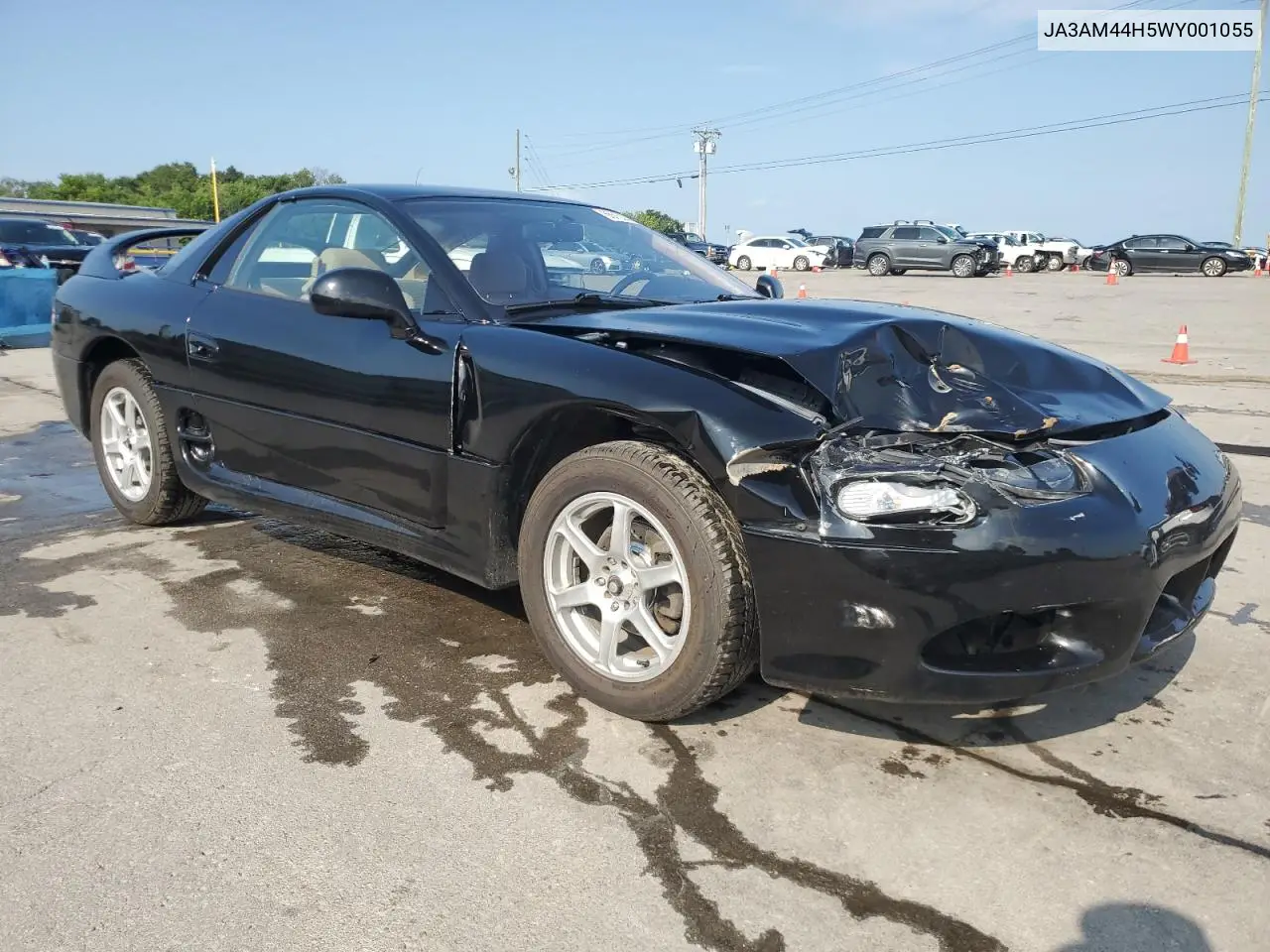 1998 Mitsubishi 3000 Gt VIN: JA3AM44H5WY001055 Lot: 65733385