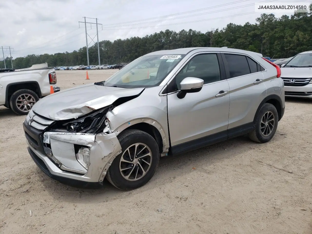 2020 Mitsubishi Eclipse Cross Es VIN: JA4AS3AA0LZ014580 Lot: 57569465
