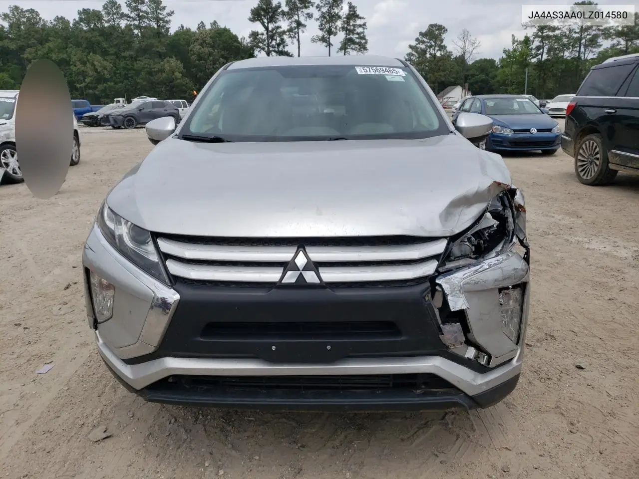 2020 Mitsubishi Eclipse Cross Es VIN: JA4AS3AA0LZ014580 Lot: 57569465