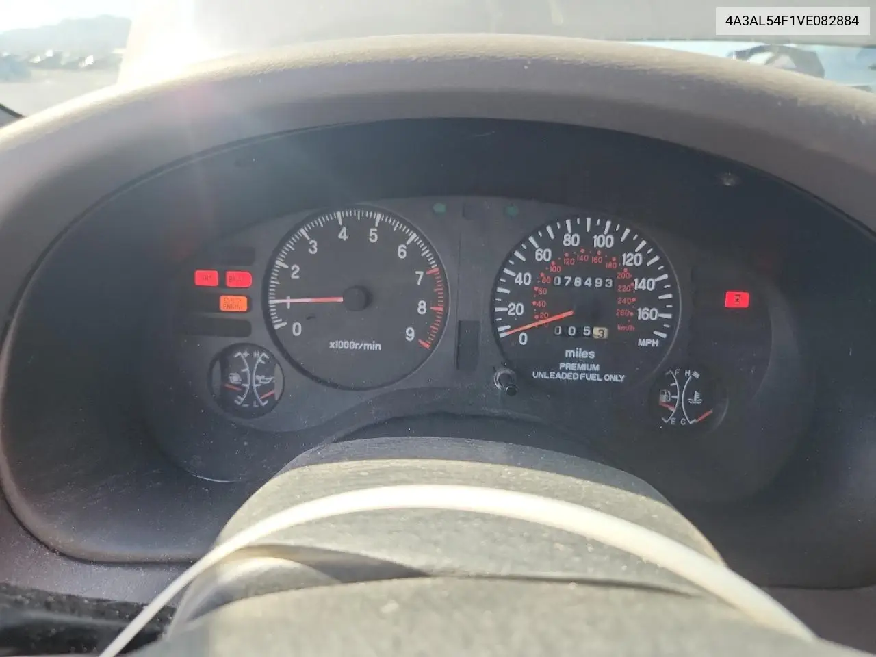 1997 Mitsubishi Eclipse Gsx VIN: 4A3AL54F1VE082884 Lot: 58739935