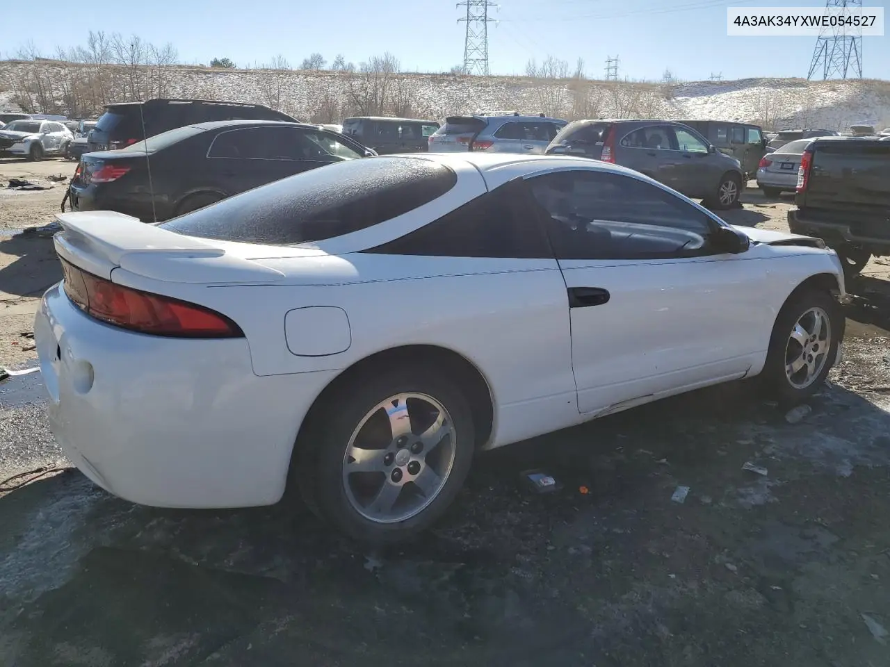 1998 Mitsubishi Eclipse Rs VIN: 4A3AK34YXWE054527 Lot: 42964635