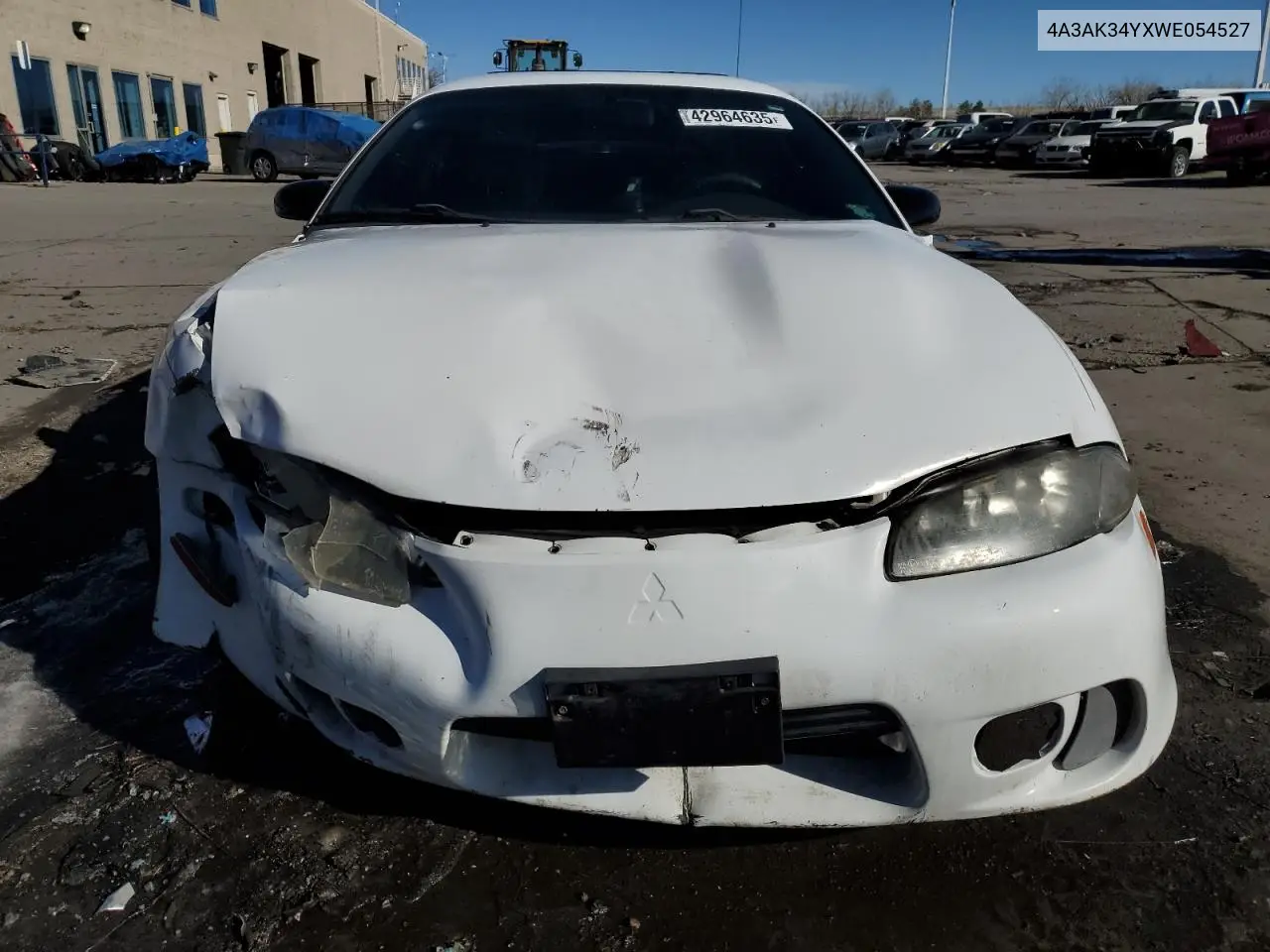 1998 Mitsubishi Eclipse Rs VIN: 4A3AK34YXWE054527 Lot: 42964635