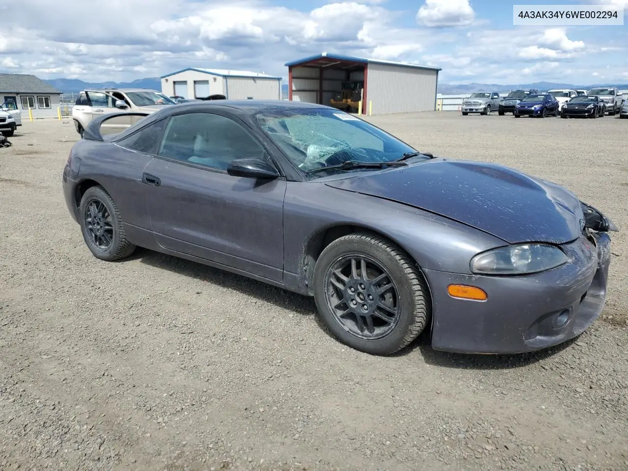 1998 Mitsubishi Eclipse Rs VIN: 4A3AK34Y6WE002294 Lot: 57409085