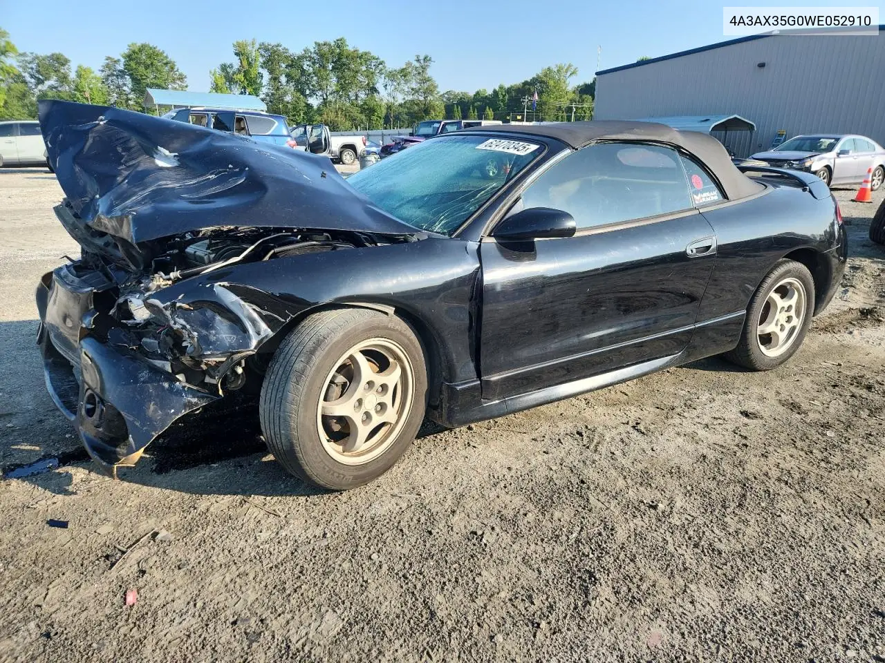 1998 Mitsubishi Eclipse Spyder Gs VIN: 4A3AX35G0WE052910 Lot: 62470345
