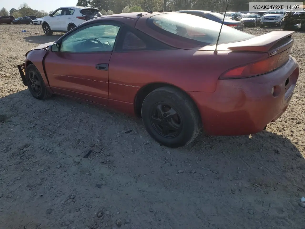1999 Mitsubishi Eclipse Rs VIN: 4A3AK34Y2XE114107 Lot: 50141765