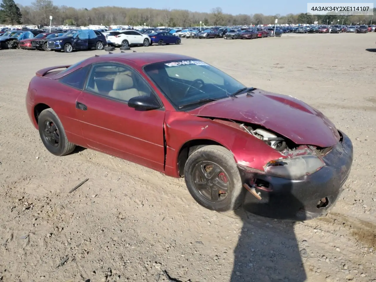 1999 Mitsubishi Eclipse Rs VIN: 4A3AK34Y2XE114107 Lot: 50141765