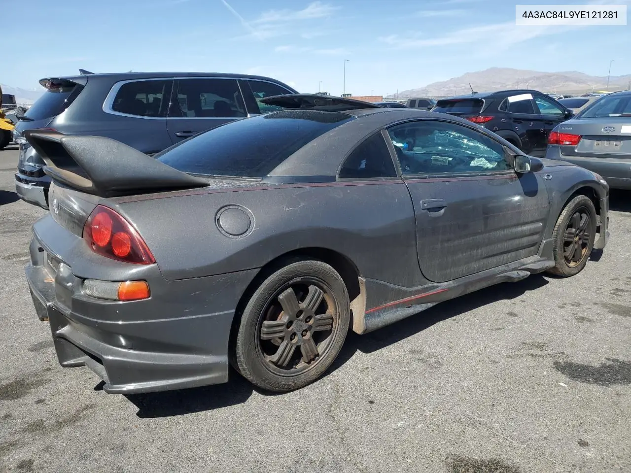 2000 Mitsubishi Eclipse Gt VIN: 4A3AC84L9YE121281 Lot: 52781835