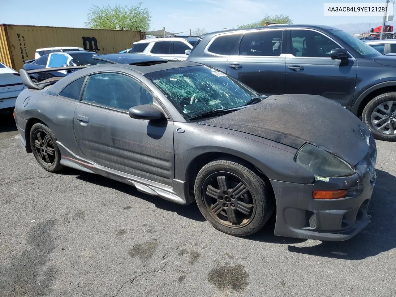 2000 Mitsubishi Eclipse Gt VIN: 4A3AC84L9YE121281 Lot: 52781835